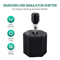 SIMSONN Hochwertiger 6-Gang-Gaming-Schalthebel Logitech Sim Racing Shifter Kompatibel mit PC G29 Sim Racing Simulator Auto