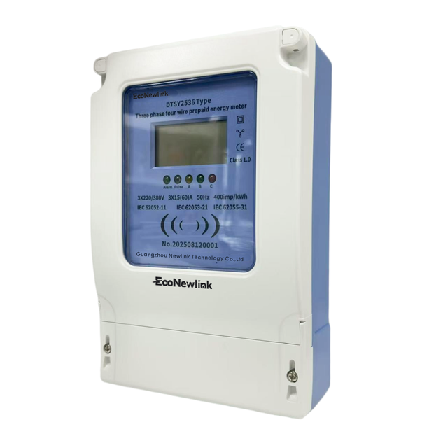 High Accuracy 2025 Wi-Fi 2536 Wall-Mounted Three-Phase Prepaid Electric Meter RS485 Hot Selling Services