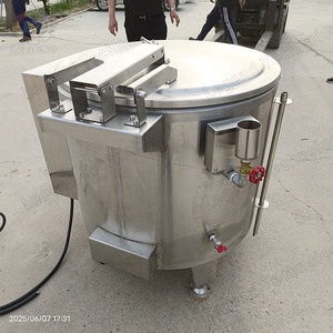 Marmita Industrial Con Camisa 500L Para Frijoles/Huevos/Marisco - Calentamiento Eléctrico/Gas, Acero Inox Grado Alimenticio (CE) - Product Image 3