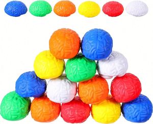 Custom Logo PU Brain Shape Stress <b>Ball</b> Imprint Logo Human Brain Stress <b>Ball</b> <b>Squeeze</b> Toys for Promotion Gifts - Product Image 6