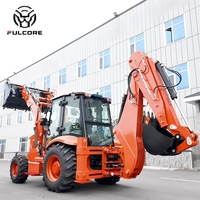 Livraison Gratuite Chargeuse sur Pneus Diesel FULCORE Système Hydraulique Fonctionnement Flexible pour la Construction Agricole