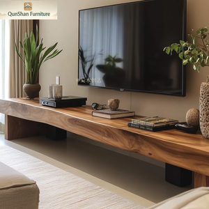 Meuble <span class=keywords><strong>TV</strong></span> moderne en bois massif, style luxe léger, pour salon, <span class=keywords><strong>petit</strong></span> appartement, avec rangement et <span class=keywords><strong>banc</strong></span> - Product Image 5