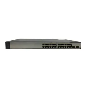 Used WS-C3750V2-24PS-S - 24 Port PoE Ethernet Switch Layer 3 - 24 X 10/100 PoE+ Ports - 2 SFP - IP Base - Managed - Stackable