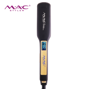 <span class=keywords><strong>Plancha</strong></span> de <span class=keywords><strong>pelo</strong></span> iónica de titanio, alisadora de <span class=keywords><strong>pelo</strong></span> plana, temperatura ajustable con bolsa de <span class=keywords><strong>rizos</strong></span>, embalaje de cabello de tamaño de viaje - Product Image 1
