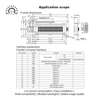 وحدة شاشة LCD 1602A بجهد 5 فولت، شاشة زرقاء/أخضر مصفر، واجهة IIC/I2C، إضاءة خلفية بيضاء، 16×2، وحدة LCD1602A من نوع STN