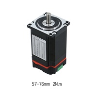 Motor Stepper Hybrid Terintegrasi Loop Tertutup Nema23 24-48VDC Diameter 8mm 57 76mm 2Nm untuk Printer 3D