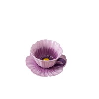 Tasse à café en céramique en forme de fleur avec soucoupe, ensemble de tasses à thé en porcelaine à pétales, tasse à cappuccino et latte florale colorée
