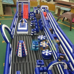 Factory Supplier Commercial Inflatable Bouncing Castle Slide Inflatable Obstacle Course Fun City Theme Park For Kids