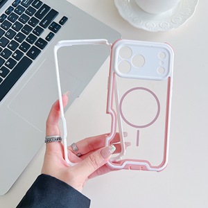 Étui hybride transparent double couche TPU+PC Armor pour <span class=keywords><strong>iPhone</strong></span> Air <span class=keywords><strong>11</strong></span> 12 13 14 15 16 17 Pro Max, compatible avec la charge sans fil, magnétique, antichoc - Product Image 6