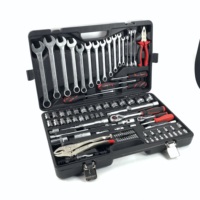 Juego de 100 Piezas de Llaves de Trinquete para Mecánico de Automóviles, Juego de Herramientas de Mano para Automóviles, Motocicletas y Hogar