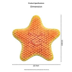 Figurine de vie marine réaliste en verre imprimée en 3D, étoile de mer Patrick Star à articulations mobiles, jouet anti-stress, cadeau pour enfants - Product Image 5