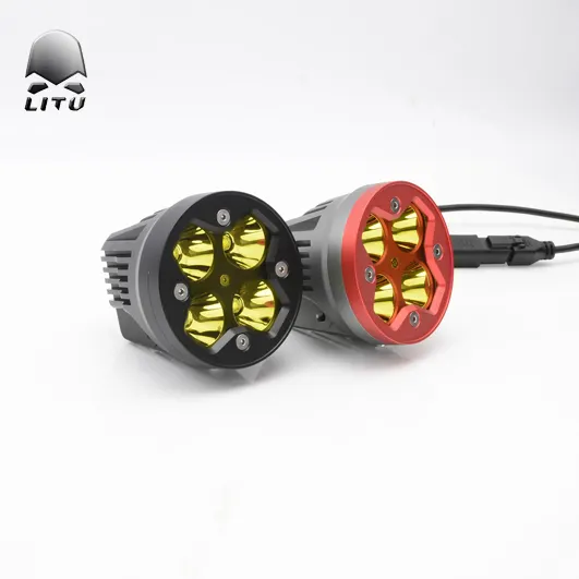 2020 LITU 50WLEDドライビングラウンドライト5LED4インチワークライトオフロードLEDポッドライトトラックトラクター用4x4