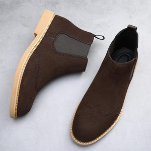 3524-T Scarpe Invernali di Alta Qualità Stivali Chelsea Neri con Punta Arrotondata - Product Image 5