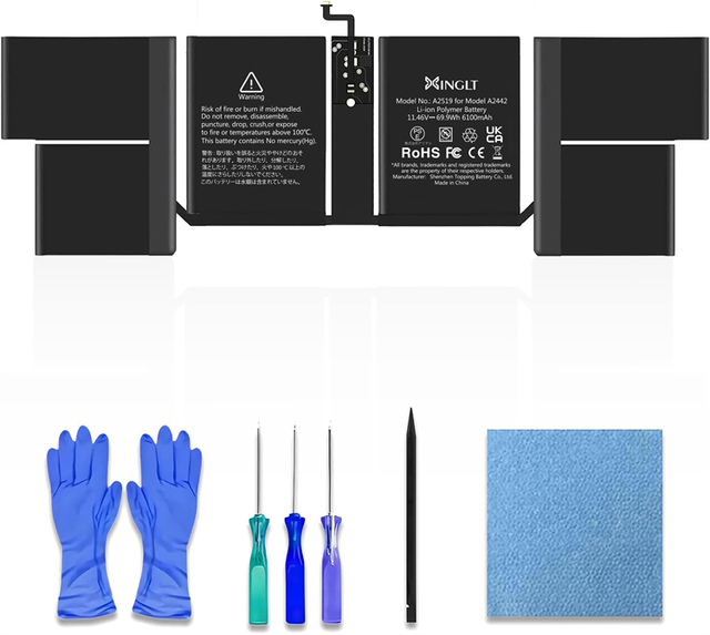 Replacement 6100mAh Cobalt Laptop Battery for MacBook Pro 14 Inch Late 2021 2023 Models-A2519 A2242 A2779 A2918 Stock Available
