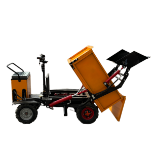 Four-wheel Handcart Construction Sites Self-loading Dump Truck Used <b>Transporting</b> Sand Bricks Agricultural Materials SW-4LZCZX th - Product Image 3