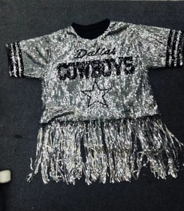 Cow Boys Game Day Sports Dallas Cowboy Jersey <strong>Sequin</strong> T-Shirt Cowboy Football <strong>Sequin</strong> <strong>Tops</strong> for Women - Product Image 6