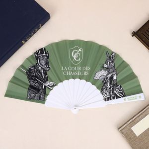 Decorative Loud Clack Woven Hand Fan Premium Plastic Crafts for Unique Style - Product Image 3