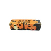 Boîtes mystères d'Halloween : Jouet Squishy en forme de bâton de beurre, motif citrouille, fantôme, chauve-souris, en PU à rebond lent, anti-stress, cadeau pour la fête d'Halloween