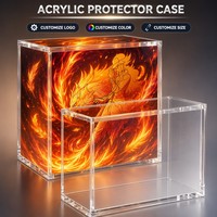 Boîte de protection transparente en acrylique antistatique à finition haute brillance pour vitrine de jouets vintage