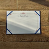 Porte-documents en papier pour certificats et diplômes A4, fourni par l'usine, avec impression personnalisée en option