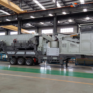 <strong>Portable</strong> Mobile Stone Crusher Plant 50 Tph Price with Feeder and <strong>Screener</strong> for Crushing Limestone and Concrete Recycling - Product Image 1