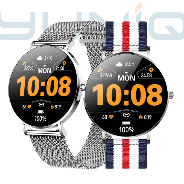 Yuniq Fit Pro 2023 Smart Watch for Women High Quality 1.3 Inch 360*360 Super Amoled Display IP67 Sleep Tracker Function T8