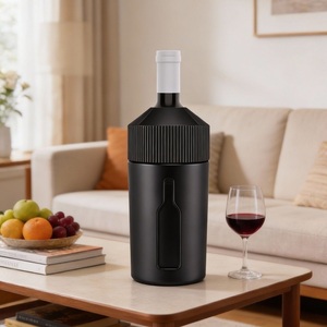 Enfriador de Botellas de <span class=keywords><strong>Vino</strong></span> Reutilizable de <span class=keywords><strong>Acero</strong></span> <span class=keywords><strong>Inoxidable</strong></span> Aislado, Mantiene la Bebida Fría por Más Tiempo, Enfriador de Botellas de <span class=keywords><strong>Vino</strong></span> de 750 ml <span class=keywords><strong>para</strong></span> una Botella de <span class=keywords><strong>Vino</strong></span> - Product Image 4
