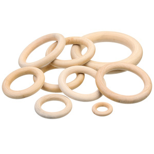 Anelli Circolari Fai-da-Te in <span class=keywords><strong>Legno</strong></span> Lucidato Color Naturale Manufatti per Fibbie per Borse Accessori di Gioielleria Anelli a Tracolla Creativi in <span class=keywords><strong>Legno</strong></span> - Product Image 3