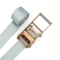 Sangle de fixation en polyester de 4 pouces pour le transport de marchandises et la fixation professionnelle de machines lourdes, certifiée TUV/CE