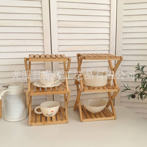 Flower stand, storage <b>rack</b>, balcony, living room, home use, pothos ornament, Chinese style wooden <b>shelf</b>, multi-layer sundry - Product Image 5