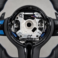 Volant sport personnalisé M Sport en cuir semi-perforé et fibre de carbone pour BMW F10 F20 F30 F32 F36 M3 F80 M4 F82 M2 F87 M5