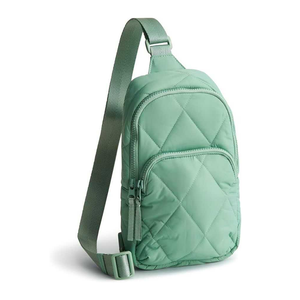 กระเป๋าคาดอกผ้าไนลอน10นิ้วสำหรับผู้หญิงกระเป๋ามอเตอร์ไซค์กันน้ำมีซิปกระเป๋าท่องเที่ยวลายดอกไม้สำหรับวิ่ง - Product Image 4