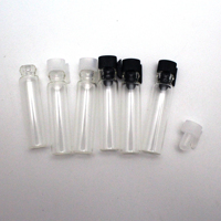 Flacon testeur de parfum en verre en bâton de 1ml 2ml Petit flacon testeur d'arôme en verre tubulaire avec bougie d'allumage en stock