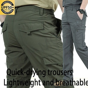 High Quality Men's <b>Overalls</b> Solid Color Cotton Multi-Pocket Cargo Long Sweatpants Loose Fit Thickened - Product Image 2