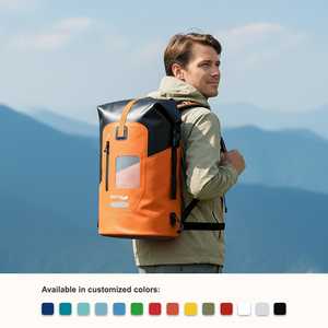 30L <strong>PVC</strong> Roll <strong>Top</strong> Foldable Backpack Waterproof Dry Bag for Sport Climbing Running Casual Outdoor Activities Drybag Backpack - Product Image 5
