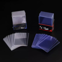 Protège-cartes PVC ultra transparents 35PT 50PT 75PT 100PT, pochettes de protection supérieures 3x4 pour cartes de sport, protège-cartes transparents à chargement par le haut