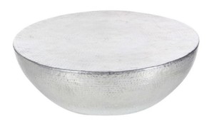 Table basse en bois moderne, design minimaliste, fabrication artisanale, meubles de salon, forme ronde, finition brun foncé - Product Image 4