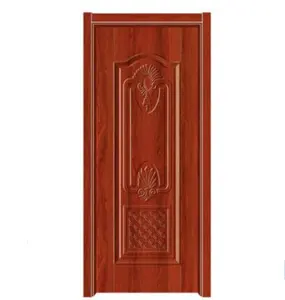 Factory price flush design molded wood door beautiful looking wooden doors