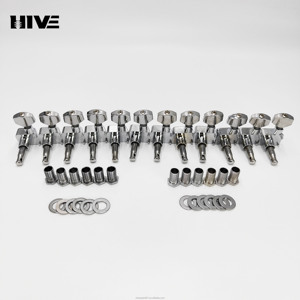 Guitar chỉnh PEG dây ST guitar điện hoàn toàn kín cầu hình trụ kẽm vỏ 6R quanh co công cụ mà không cần ốc vít - Product Image 5