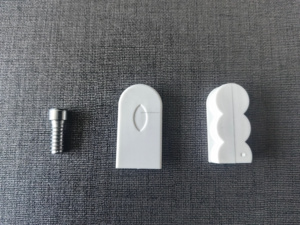 Connecteur de meubles en plastique 3-en-1 pour armoire et bibliothèque avec supports et clous - Product Image 6