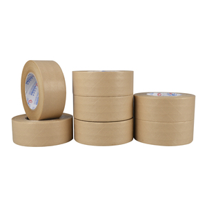 Ruban d'emballage renforcé activé par l'eau personnalisé ruban d'étanchéité kraft imprimé avec logo ruban d'expédition <span class=keywords><strong>pape</strong></span> - Product Image 4