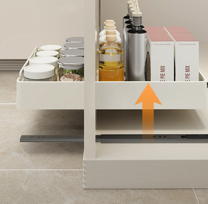 Organisateur d'armoire en acier au carbone avec tiroir <span class=keywords><strong>coulissant</strong></span> de taille réglable pour étagère de <span class=keywords><strong>rangement</strong></span> de <span class=keywords><strong>cuisine</strong></span> - Product Image 6