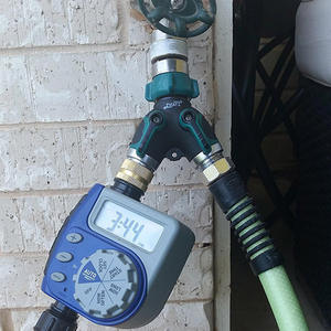 Conector en Y de plástico roscado para manguera de jardín, divisor de doble vía para un grifo en dos grifos para manguera de gran caudal - Product Image 3