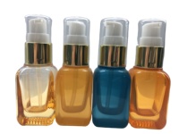 Bunte 20ml Glas pumpen flasche für Flüssig seife mit Siebdruck Glas kosmetik flasche für Lotion serum