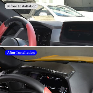 वास्तविक कार्बन फाइबर इंटीरियर एक्सेसरीज़ डैशबोर्ड शीर्ष सुरक्षा सजावट पैनल टोयोटा सुप्रा gr A90 mk5 2019-2022 - Product Image 2