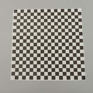 Tapis en papier alimentaire universel, personnalisable, à carreaux, enduit PE, résistant à la graisse, pour cuisine, gâteaux, hamburgers, frites, sandwichs et repas - Product Image 3