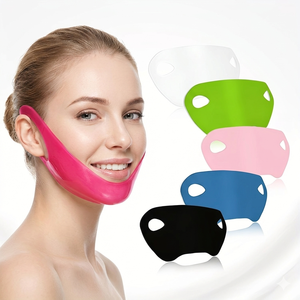 Masque liftant en V ODM OEM, lot de 5, pour éliminer le double menton, sangle amincissante en V pour le visage, <span class=keywords><strong>patch</strong></span> raffermissant en hydrogel pour le cou, pour femmes - Product Image 1