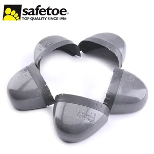 SAFETOE CE มาตรฐานป้องกันผลกระทบเหล็กนิ้วเท้าที่มีแถบยางเหล็กนิ้วเท้า