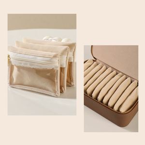 Estuche de Joyería de Lujo para Viaje, Caja de Regalo de Alta Gama a Prueba de Polvo para Anillos, Collares y Accesorios - Product Image 2