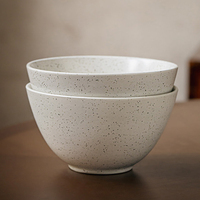 Grand saladier en céramique personnalisable, disponible en différentes couleurs émaillées, ensemble de bols à ramen et pâtes en céramique, écologique